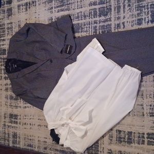 Liz Claiborne B&W Geo Pantsuit.